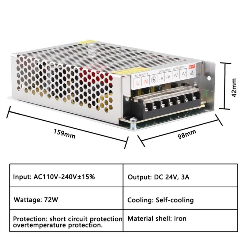 DC 12V 2A Power Supply AC to DC Converter 5V 12V 24V 36V 1A to 30A LED Driver - Image 4