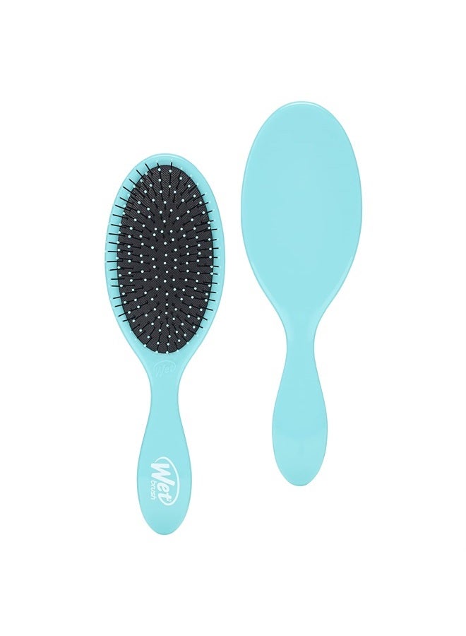 Wet Brush Original Detangler Hair Brush, Amazon Exclusive Aqua - Ultra-Soft IntelliFlex Bristles - Detangling Hairbrush Glides Through Tangles For All Hair Types (Wet Dry & Damaged Hair) - Women & Men