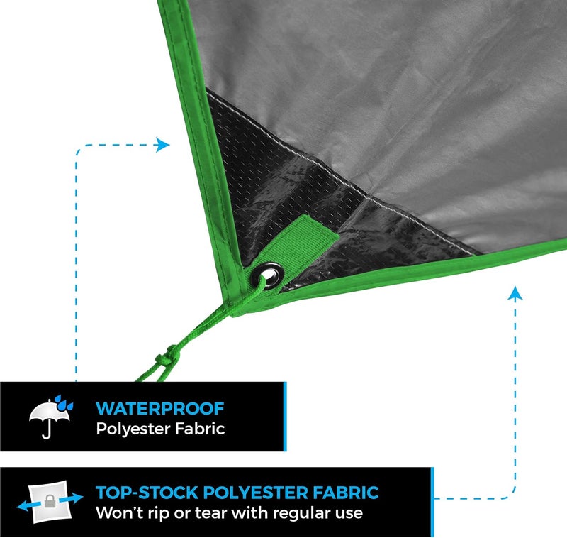 Bear Butt Hammock Rain Fly & Camping Tarp - 11 x 9 ft Ultralight Waterproof Tarp for Hammock & Tent Camping - Easy to Set Up - Image 4