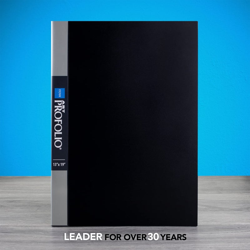 Itoya Original Art ProFolio 13x19 Black Photo Album Book with 48 Pages - Protective Binder with Plastic Sleeves - Image 2