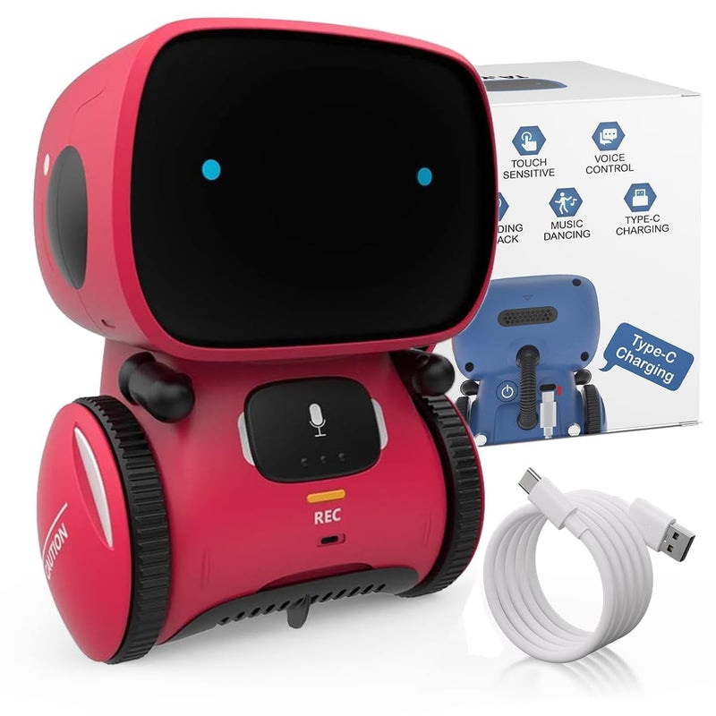 98K Robot Toys for Girls and Boys Rechargeable Touch and Voice Control Robots Interactive Talking Smart Partner and Teacher with Singing Dancing STEM Toy Gifts for Kids Age 3 and Up - Image 3