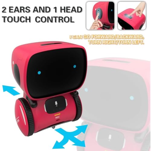 98K Robot Toys for Girls and Boys Rechargeable Touch and Voice Control Robots Interactive Talking Smart Partner and Teacher with Singing Dancing STEM Toy Gifts for Kids Age 3 and Up - Image 5