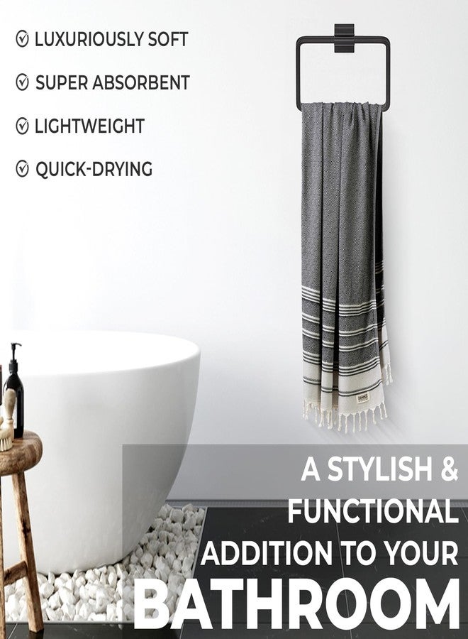 DEMMEX Organic Diamond Turkish Bath & Beach Towel - 100% Oeko-TEX Certified Cotton - Ultra-Soft, Quick-Dry, Lightweight, Compact Luxury Peshtemal Towel, Prewashed, Oversized, 71"x36", White - Image 5