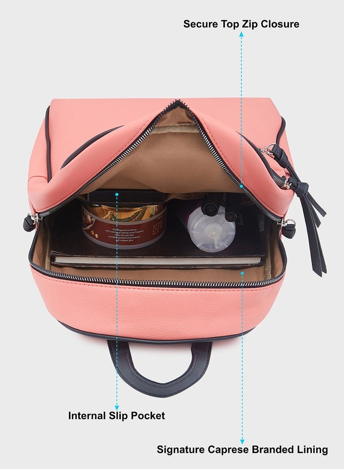 CAPRESE-MIA FASHION BACKPACK MEDIUM CORAL - Image 5