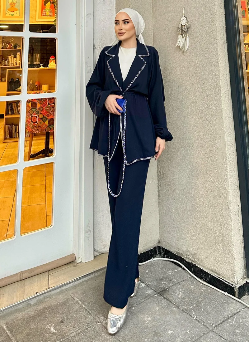 SAHRA BUTİK Navy Blue - Suit - SAHRA BUTİK
