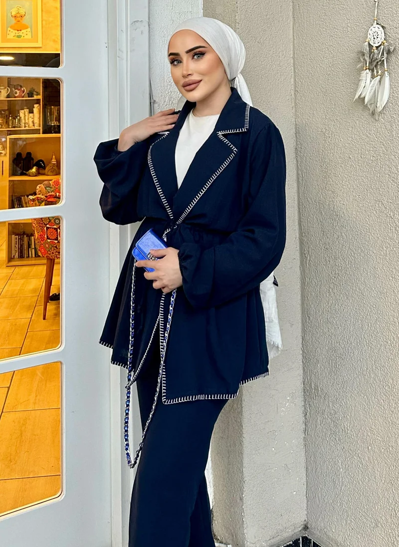 SAHRA BUTİK Navy Blue - Suit - SAHRA BUTİK