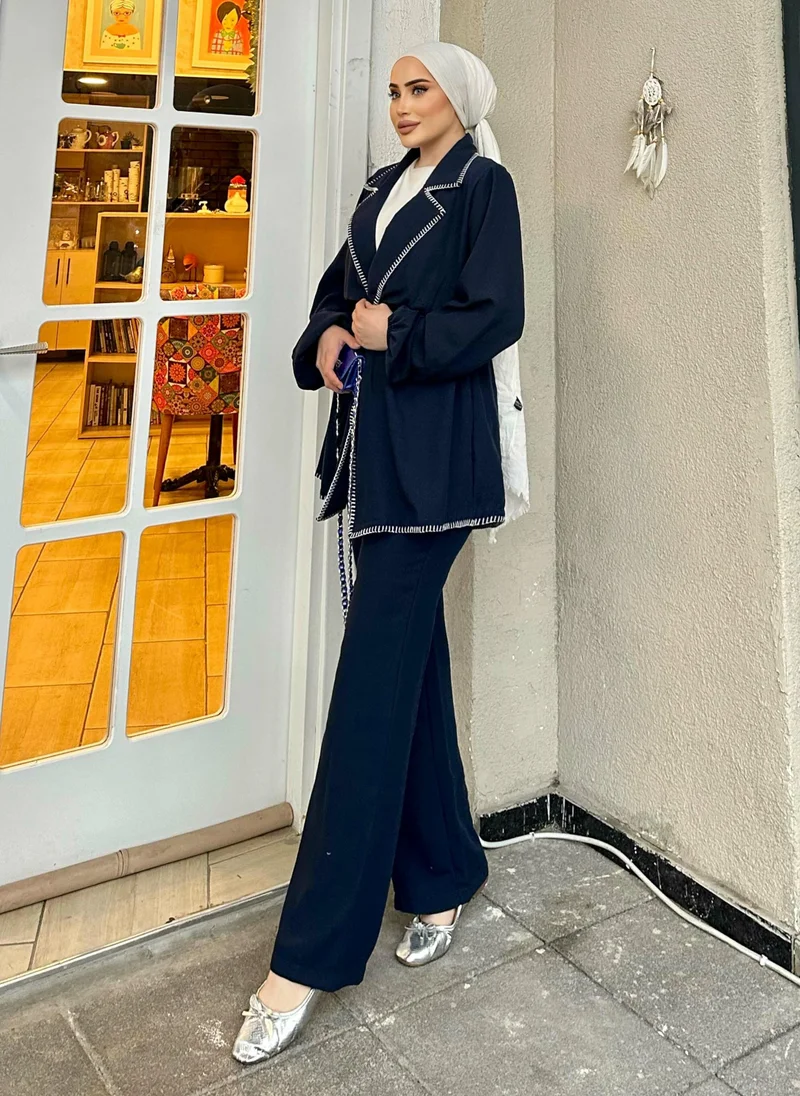 SAHRA BUTİK Navy Blue - Suit - SAHRA BUTİK