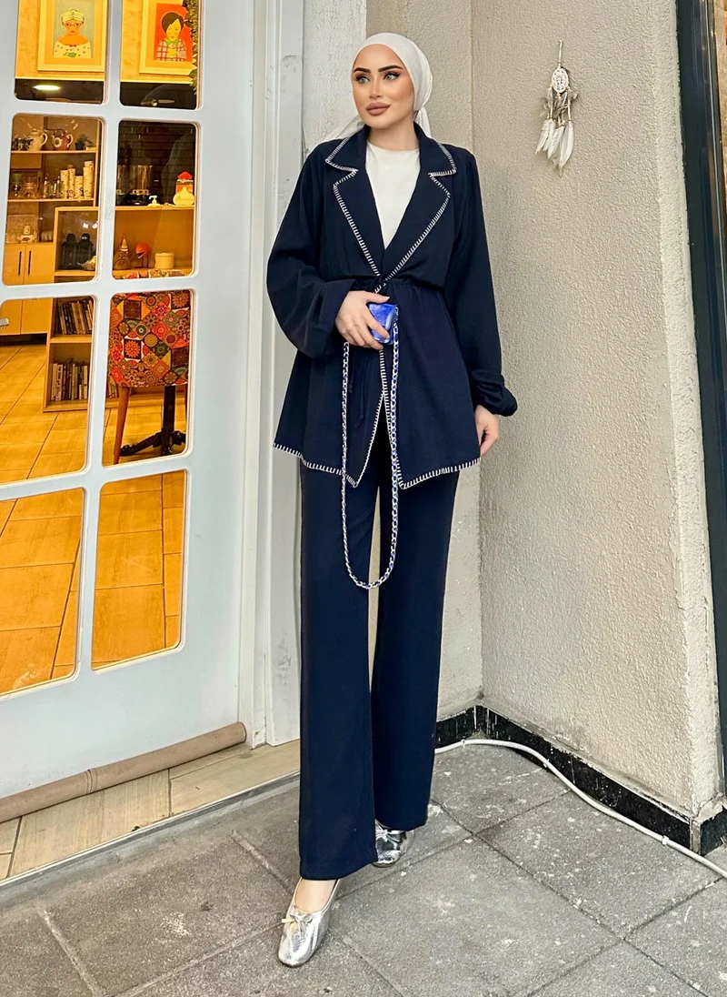 SAHRA BUTİK Navy Blue - Suit - SAHRA BUTİK