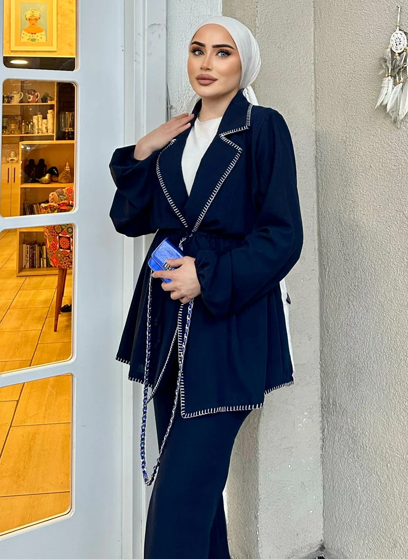 SAHRA BUTİK Navy Blue - Suit - SAHRA BUTİK