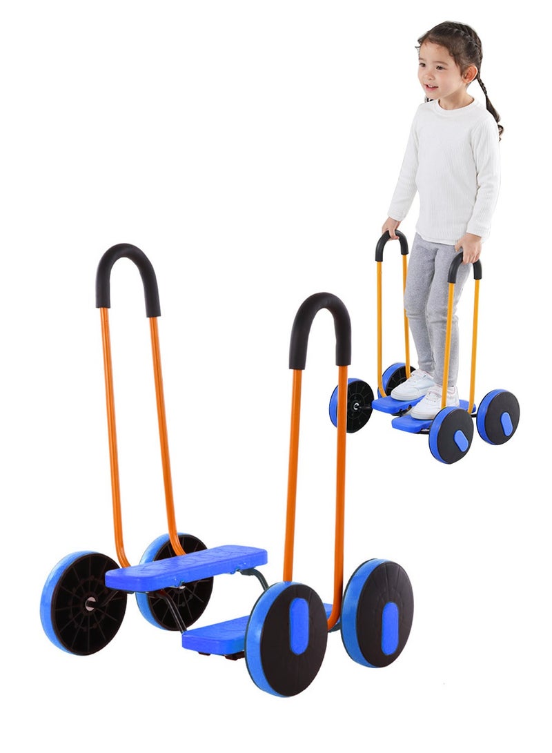 ما بيبي دراجة دواسة التوازن للأطفال - مركبة تدريب هوفربارد، سكوتر تمرين موازنة الثقة بالنفس، معدات تدريب حسية مضادة للانزلاق، ألعاب تمرين للأطفال - Image 1