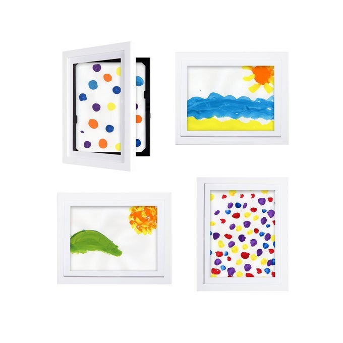 GALLERY SET OF 4 WHITE FRAMES FOR 85X11 ARTWORK PERFECT FOR YOUR PROLIFIC PICASSO