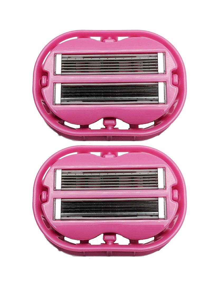 OmniShaver 2x Classic Omnishaver  Pink  The Fastest Way to Shave Head Legs Arms BodyAn Alternative to Disposable Shaving Razors Self Cleans  Strops During Use with Durable BladeBald Head Shaver for Women 