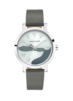 fastrack Silver Dial Leather Strap Watch 6222Sl02  - Image 1