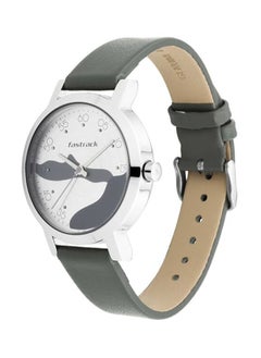 fastrack Silver Dial Leather Strap Watch 6222Sl02  - Image 3