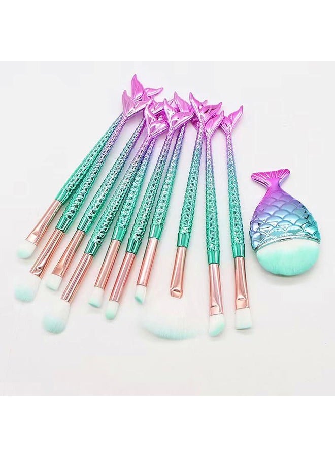 SQULIGT Makeup Brush Set 11Pcs Eye Makeup Brushes, Eyeshadow Concealer Eyeliner Brow Blending Brush Tool - Image 1