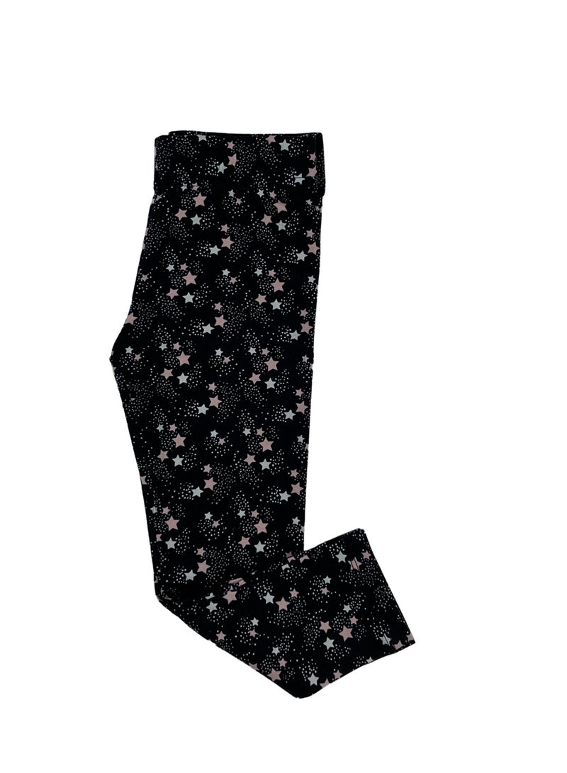 Baby Co. Black Stars & Light Grey Baby Leggings (2 Pack) - Image 2