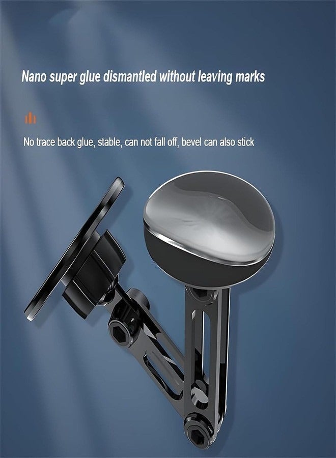 Marrkhor Universal 1080 Angle Rotation Car Phone Holder Stylish Magnetic Car Phone Holder, Hands Free Phone Car Holder Mount Phone Mount for Car (Black) - Image 2