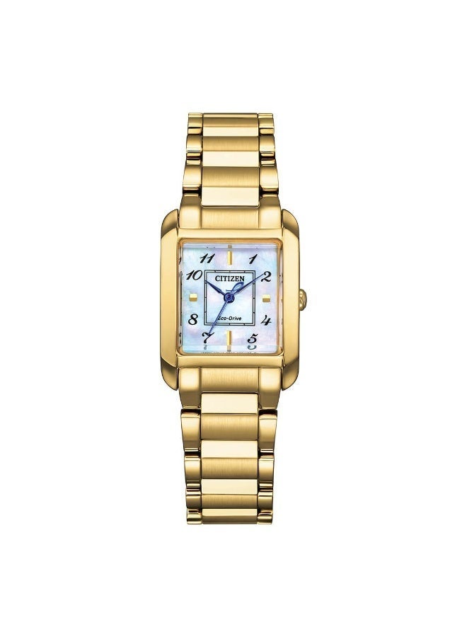 سيتيزن Eco-Drive Women’s Watch EW5602-81D, 28.4 mm Mother-of-Pearl Dial, Stainless Steel Case & Bracelet, 50 m WR - Image 2
