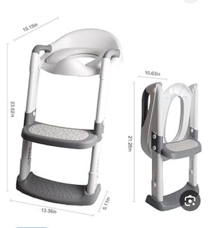 Luxury Kids Toilet Training Step Stool with Support and Holder - Image 4