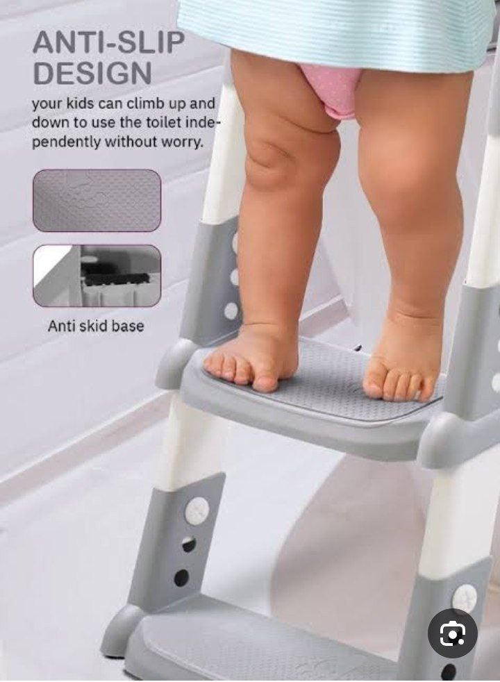 Luxury Kids Toilet Training Step Stool with Support and Holder - Image 3