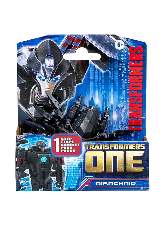 ترانسفورمرز لعبة روبوت تفاعلية من One Cog Changer Airachnid مقاس 4 بوصات للأولاد والبنات من سن 6 سنوات فما فوق - Image 2