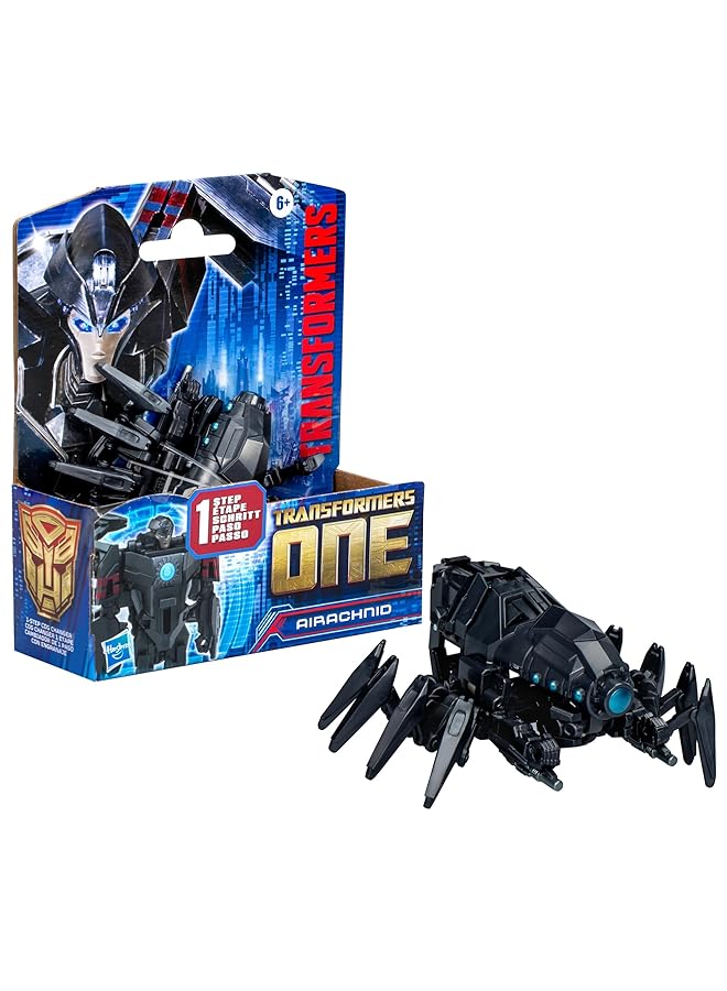 ترانسفورمرز لعبة روبوت تفاعلية من One Cog Changer Airachnid مقاس 4 بوصات للأولاد والبنات من سن 6 سنوات فما فوق - Image 1