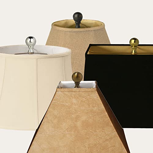 Royal Designs Inc Royal Designs Small Ball Lamp Finial for Lamp Shade, 2 Inch, Polished Brass - Set Of 2 - Image 2