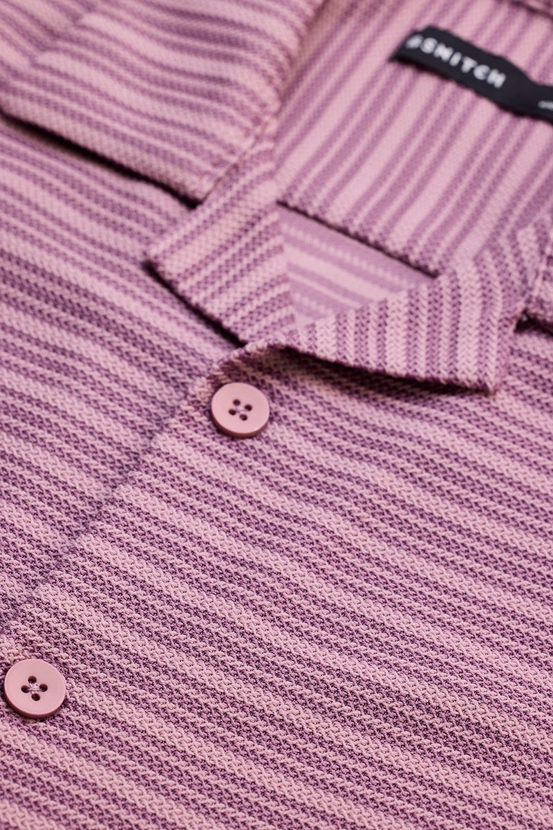 SNITCH Pink Box Fit Stripes Shirt - Image 2