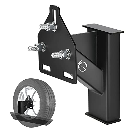 GADFISH Stake Pocket Spare Tire Carrier Mount, 3-Nuts Design Trailer Bracket Heavy Duty Holder, Fits 4 & 5 & 6 Lugs Trailer Wheels on 4",4.5'',4.75'',5'',5.5''and 6''Bolt Patterns, Holds up to 150 Lbs - Image 1