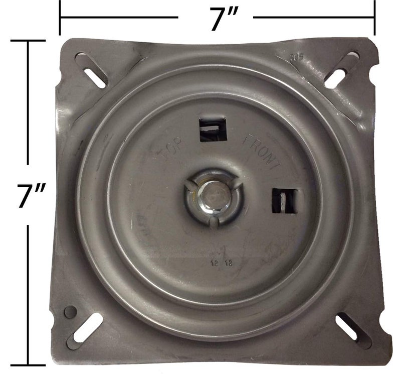chairpartsonline 7" Replacement Angled Bar Stool Swivel Plate with Memory Auto Spring Self Return Feature - S4938 - Image 2