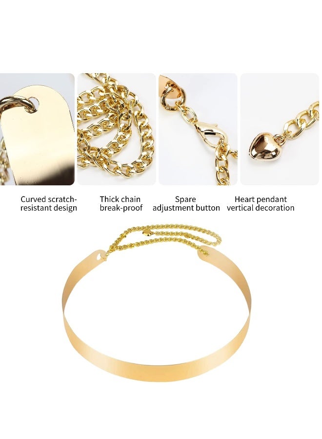 Dress Mirror Metal Girdle, Gold Adjustable Waist Chain Belt Dress Accessories for Girls Women Party Wedding Festival - Image 4