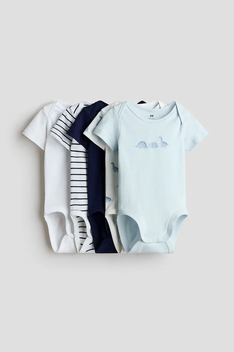 H&M 5-pack cotton bodysuits