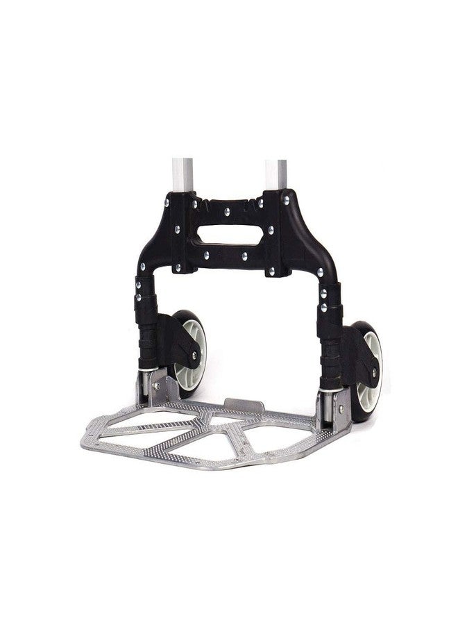 Tadatmay ◆ Aluminum Foldable Luggage Trolley Carts Hand Puller Cart with 80 Kg Folding Aluminum Heavy Luggage Trolley Foldable ◆ Hand Truck Carts Shopping Wheels ◆ - Image 2