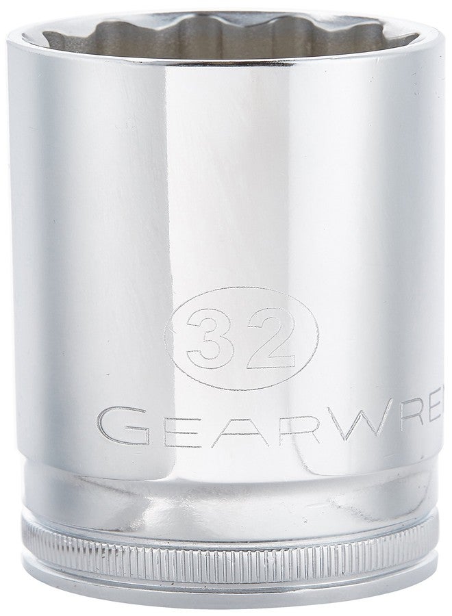 GEARWRENCH 1/2" Drive 12 Pt. Deep Socket, 32mm - 80827 - Image 1