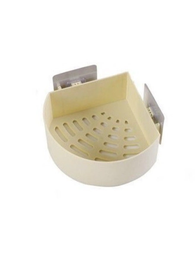 Bathroom Corner Caddy Storage, Wall Mount Holder, Suction Shelf Drain Shelves, Triangular Storage Rack, No Drill and Screw Required, Easy to Install, 25x11x7 cm - Image 4