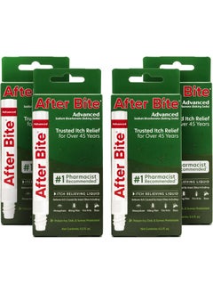 After Bite Advanced Formula - Itch Relief with Sodium Bicarbonate - Ideal for Mosquito & Fire Ant Bites, Bees & More - Portable Pen Applicator - 0.5 oz (4 Pack)