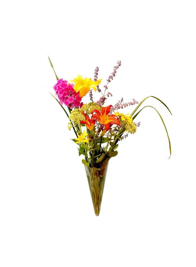 Gadjit Vinyl Window Vase Contemporary Style Vase Suctions To Windows And Mirrors Holds Bouquet Of Flower Stems And Water Clear Flexible Vinyl - Image 1