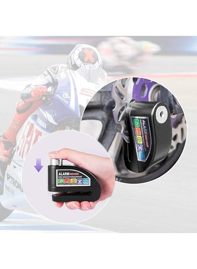 يو شوب قفل إنذار ضد السرقة للموتوسيكلات، مناسب لجميع الموتوسيكلات، مقاوم للماء لفرامل القرص أو الدبرياج من يوشوب - Image 2