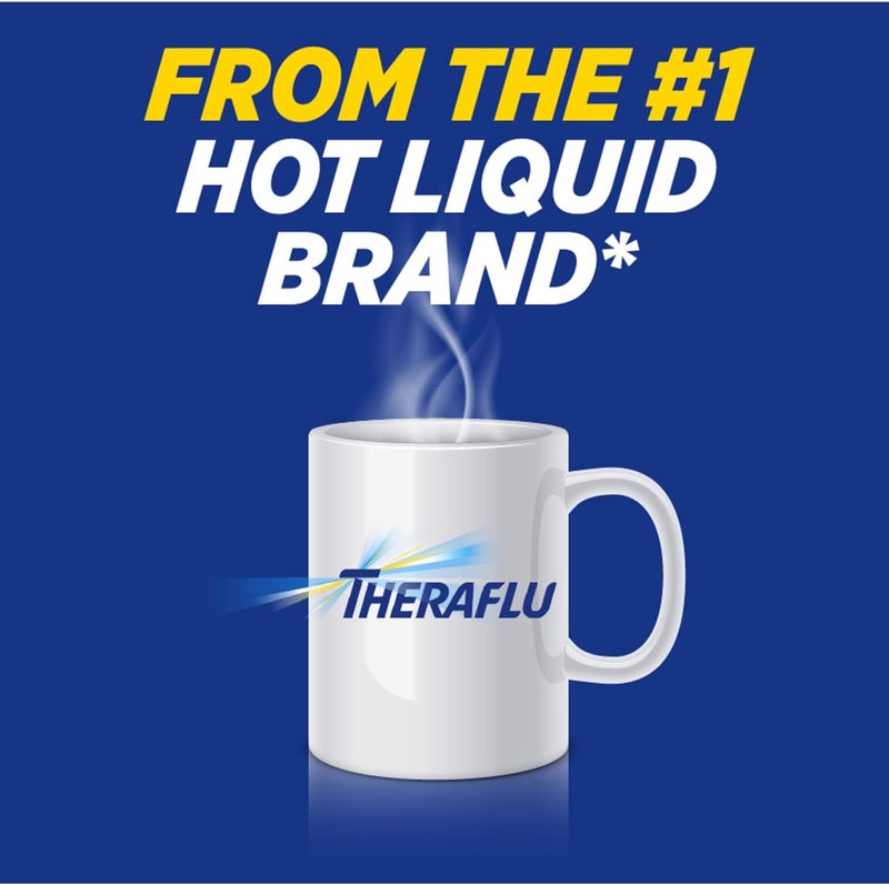 Theraflu دواء إنفلونزا ليلي بقوة ماكس لتخفيف أعراض الإنفلونزا مع أسيتامينوفين ديكستروميثورفان HBr وكلورفينيرامين ماليات بنكهة العسل والبرقوق 83 أونصة سائلة - Image 5
