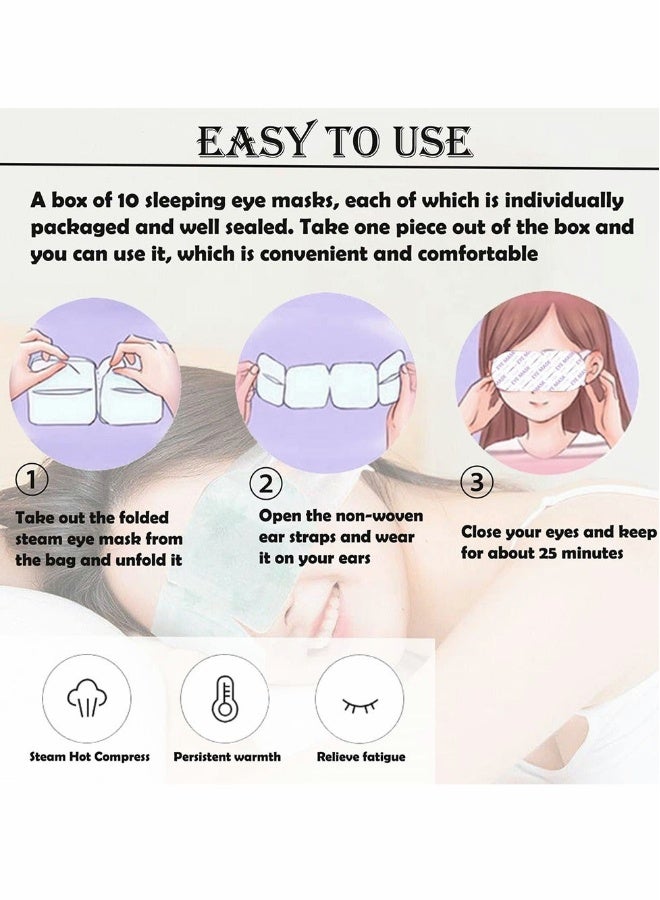 10 Packs Hot Steam Eye SPA Mask - Image 5