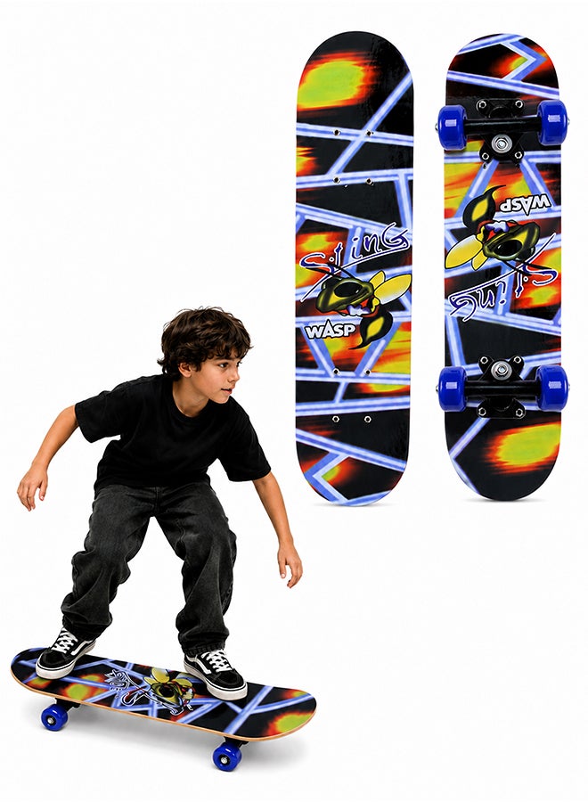 DBLEW Complete Standard Skateboards With PU Wheels For Beginners Boys Girls Teenager Wooden Canadian Maple Cruiser Pro Skate Board - Image 1