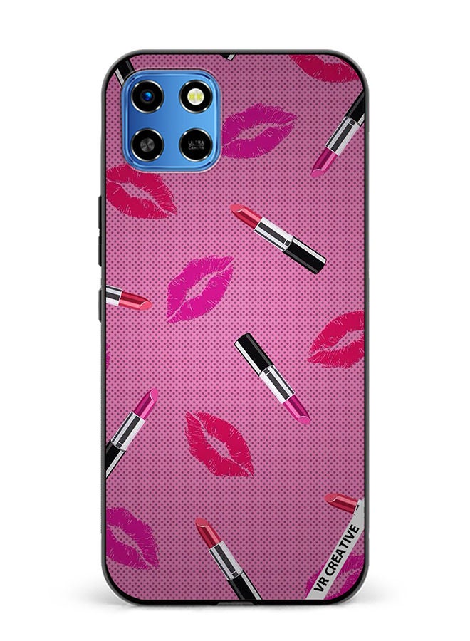 VR CREATIVE Protective Case Cover For Infinix Smart 6 HD Lipstick Tags Design Multicolour - Image 1