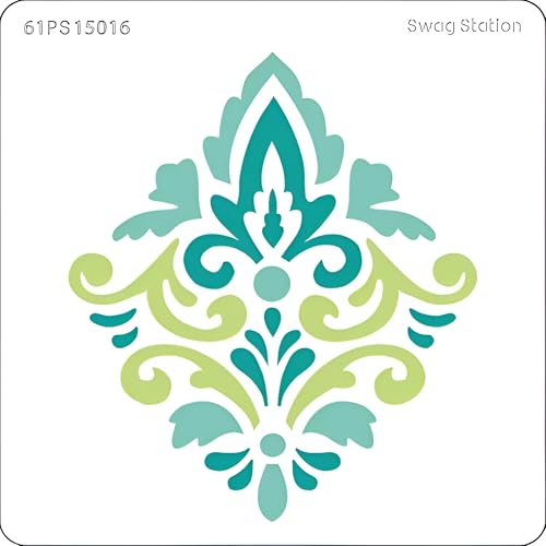 SWAGSTATION Layered Stencil for Art and Craft Indian Motif 6x6 Inches Stencil for Painting - Reusable Template Embossing, Home Decoration, Wall Painting, Art Journal, Stencils for Fabric Painting - Image 2