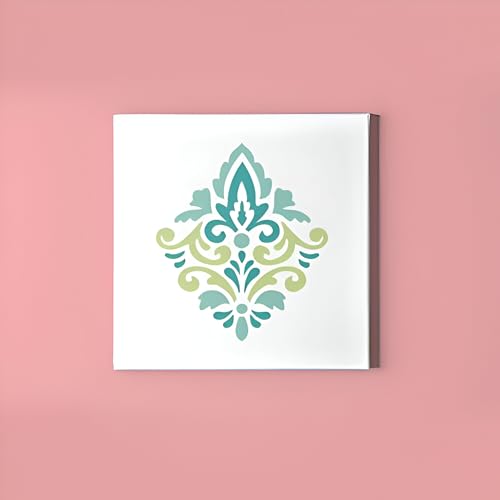 SWAGSTATION Layered Stencil for Art and Craft Indian Motif 6x6 Inches Stencil for Painting - Reusable Template Embossing, Home Decoration, Wall Painting, Art Journal, Stencils for Fabric Painting - Image 3
