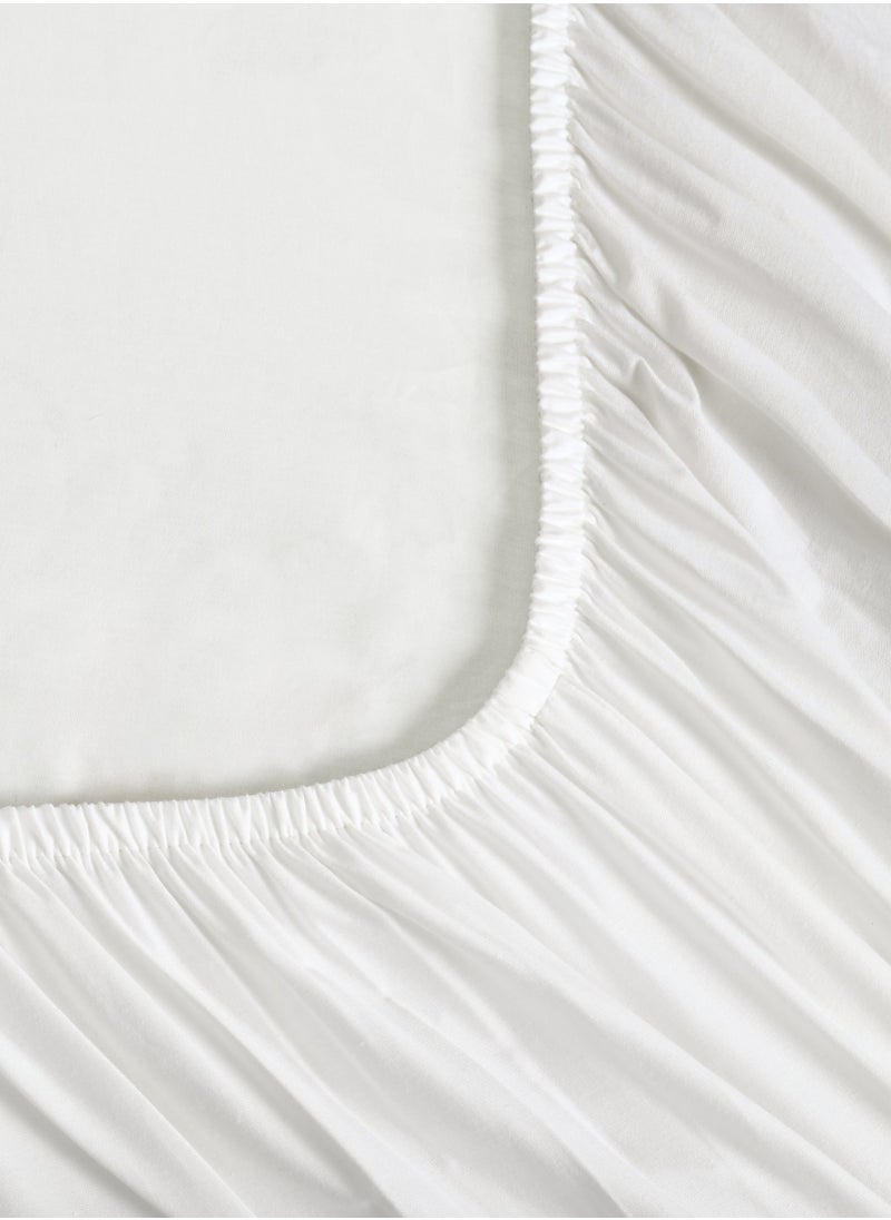 Cotton Fitted Sheet Set,  100% Cotton, 200 TC, 2 Pieces Single Size with 30 cm Deep Pocket - pzsku/ZCEE2F32DE0A0936F741EZ/45/_/1711528553/cfb3c45a-a811-4323-b752-a9c30ccf27de