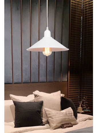 Ag Light Design - White Pendant Chandelier Living Room Kitchen Hallway Bedroom Lamp - Image 1