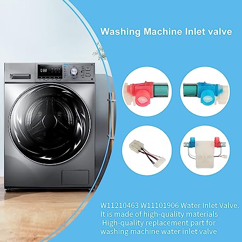 LanKstet W11101906 Washer Water Inlet Valve Compatible with Whirlpool Amana Crosley Maytag, Fit W11038696 W10701461 W10869803 W10883458 AP6329219 W11210463 - Image 4