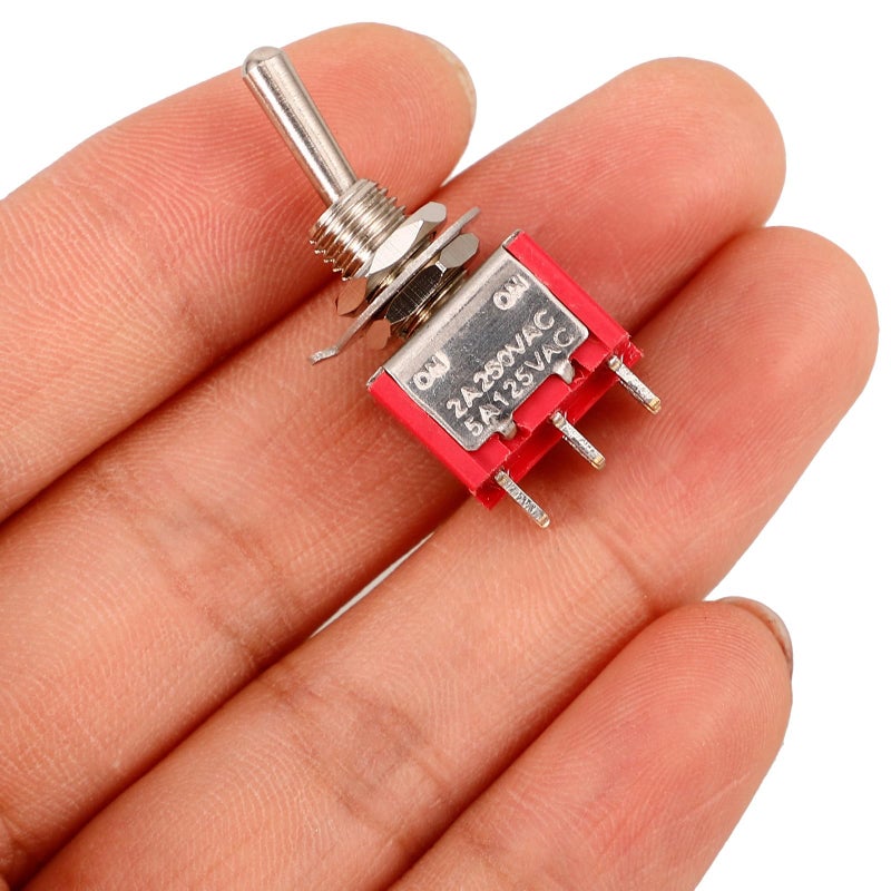 Heavy Duty 6 Pin 2 Position Red Rocker Switch For Marine Automotive Vehicle - Image 5