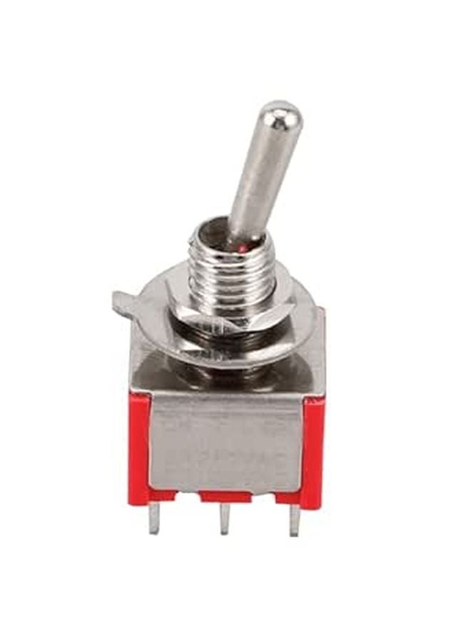 Heavy Duty 6 Pin 2 Position Red Rocker Switch For Marine Automotive Vehicle - Image 1