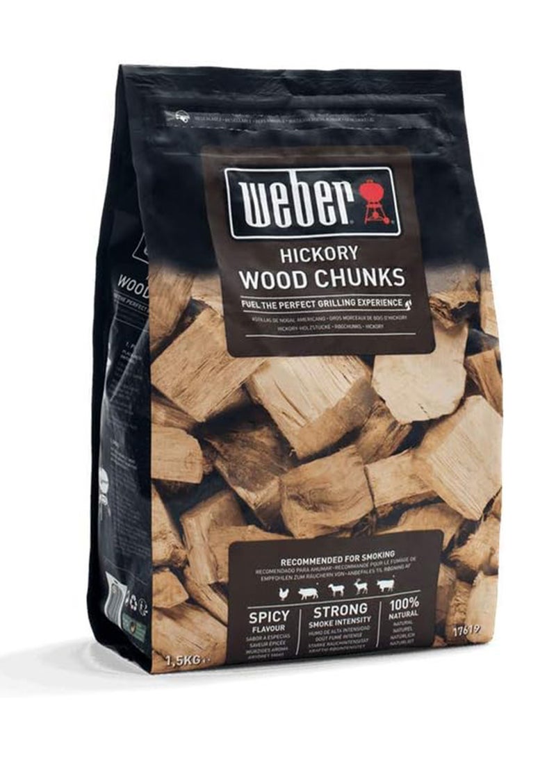 Weber قطع خشب هيكوري ويبر، بني، 0.37x0.23x0.1 - Image 1